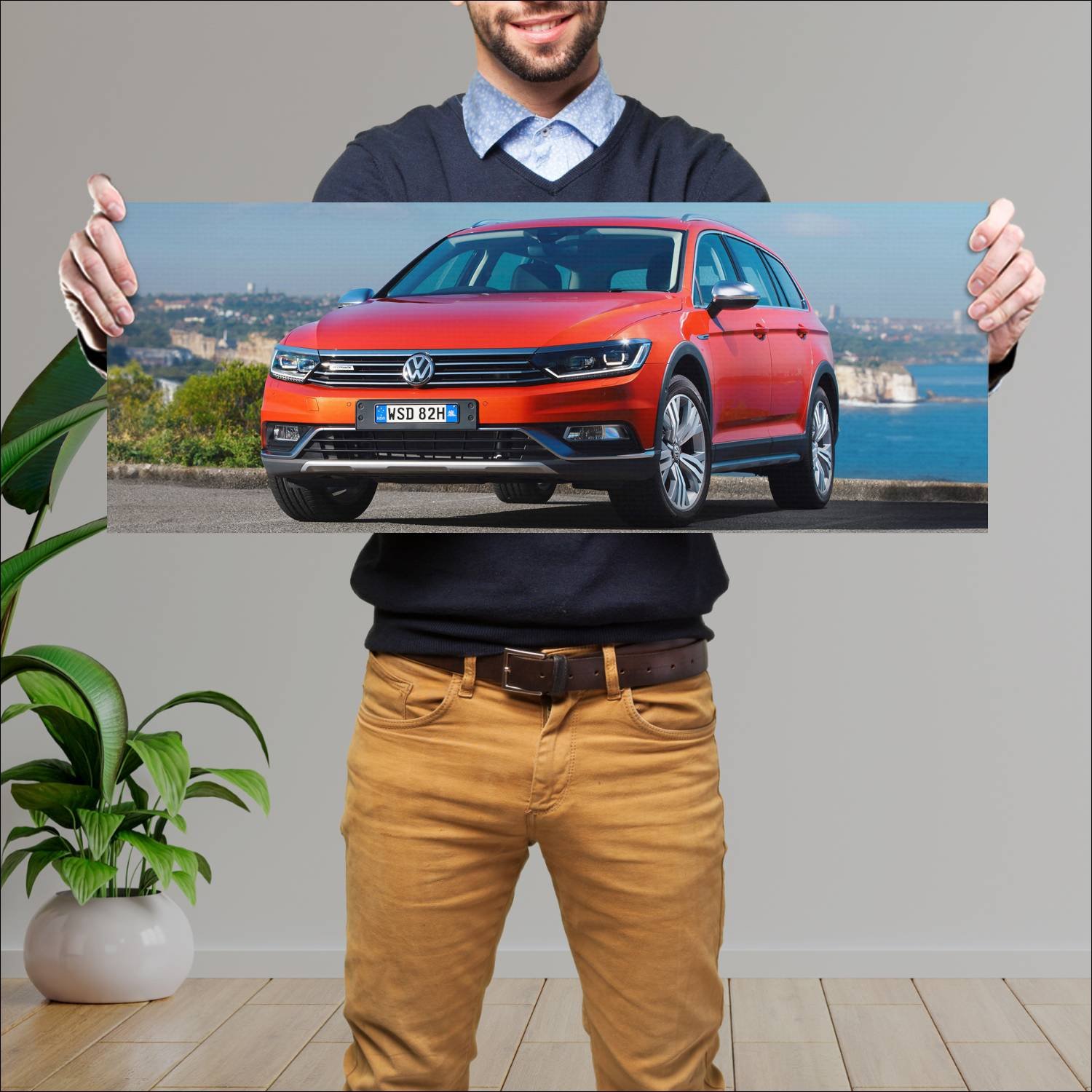Cuadro grande 30x80cm 2016 volkswagen passat alltr 349 Volkswagen