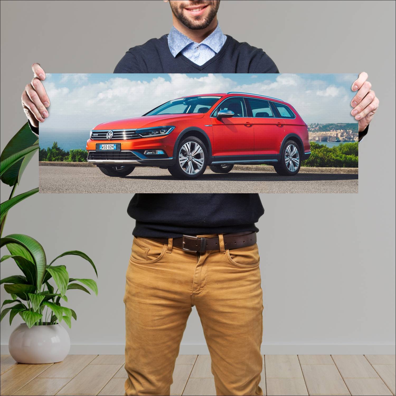 Cuadro grande 30x80cm 2016 volkswagen passat alltr 350 Volkswagen