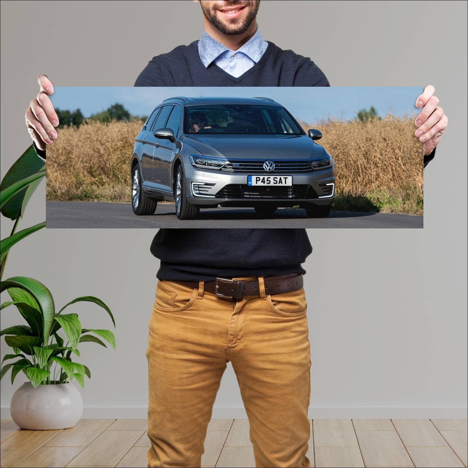 Cuadro grande 30x80cm 2016 volkswagen passat gte e 355 Volkswagen
