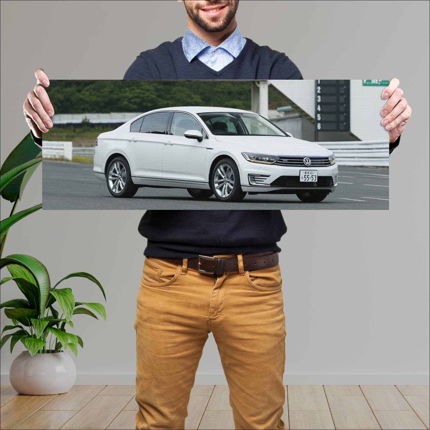Cuadro grande 30x80cm 2016 volkswagen passat gte j 356 Volkswagen