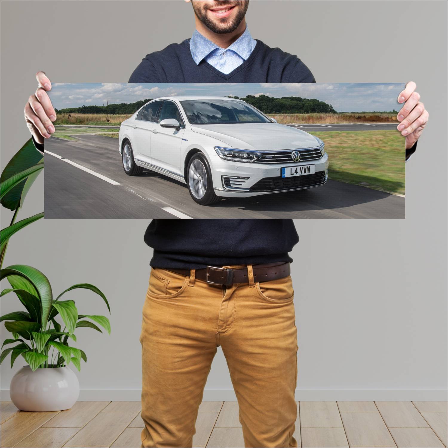 Cuadro grande 30x80cm 2016 volkswagen passat gte u 357 Volkswagen