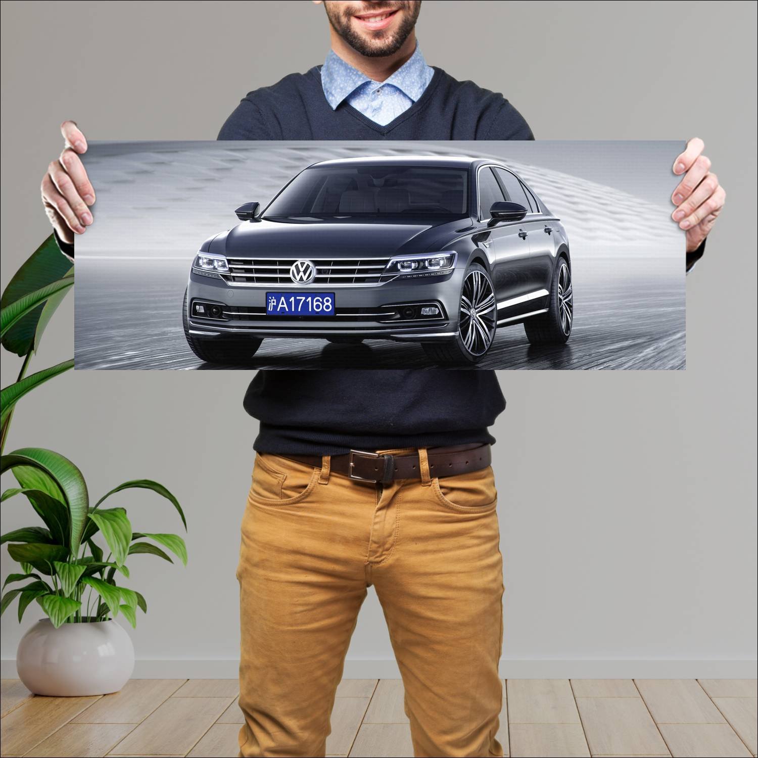 Cuadro grande 30x80cm 2016 volkswagen phideon Volkswagen