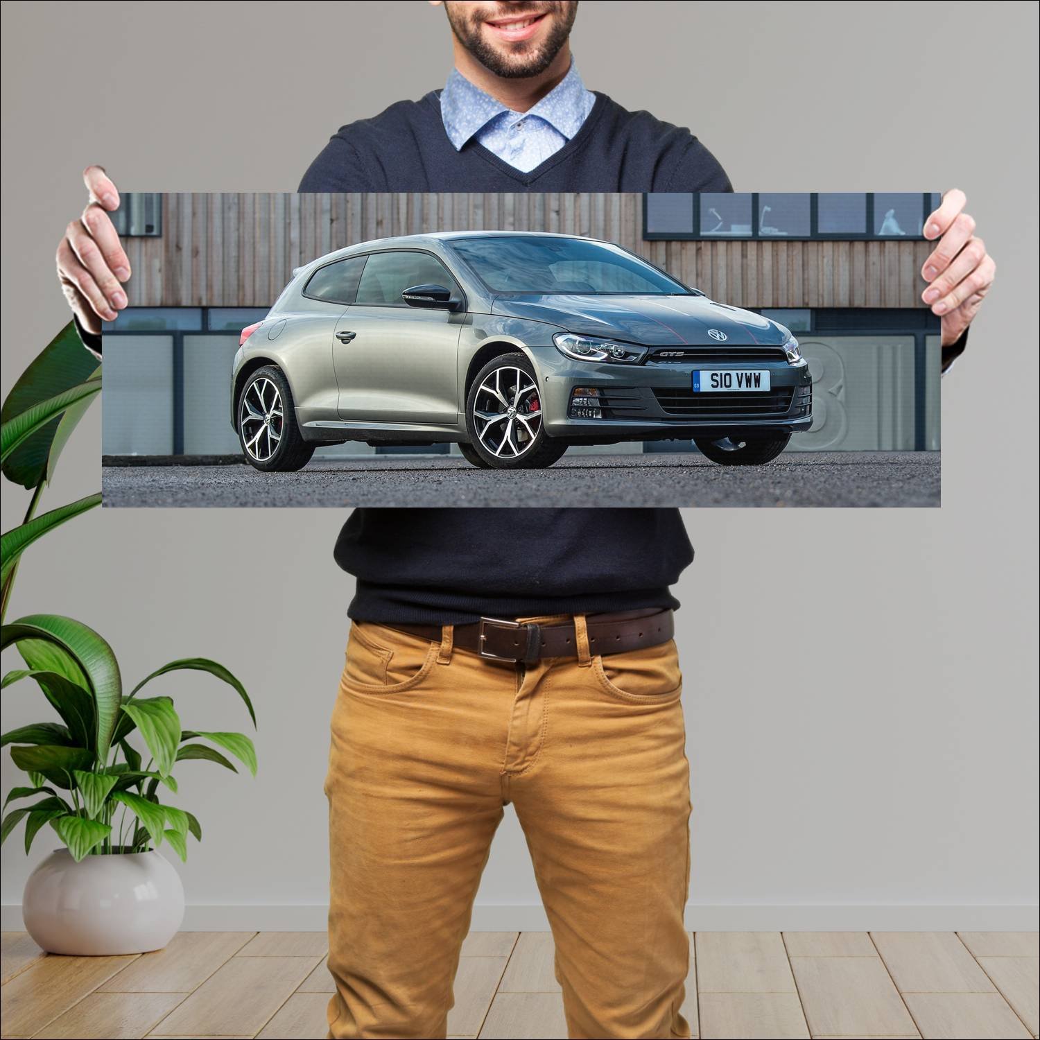 Cuadro grande 30x80cm 2016 volkswagen scirocco gts 374 Volkswagen