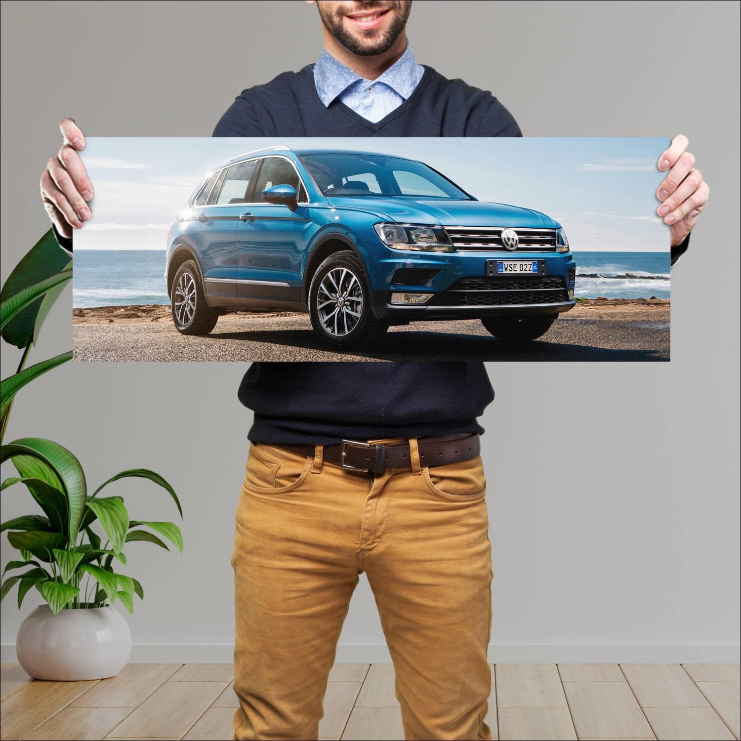 Cuadro grande 30x80cm 2016 volkswagen tiguan au 57 382 Volkswagen