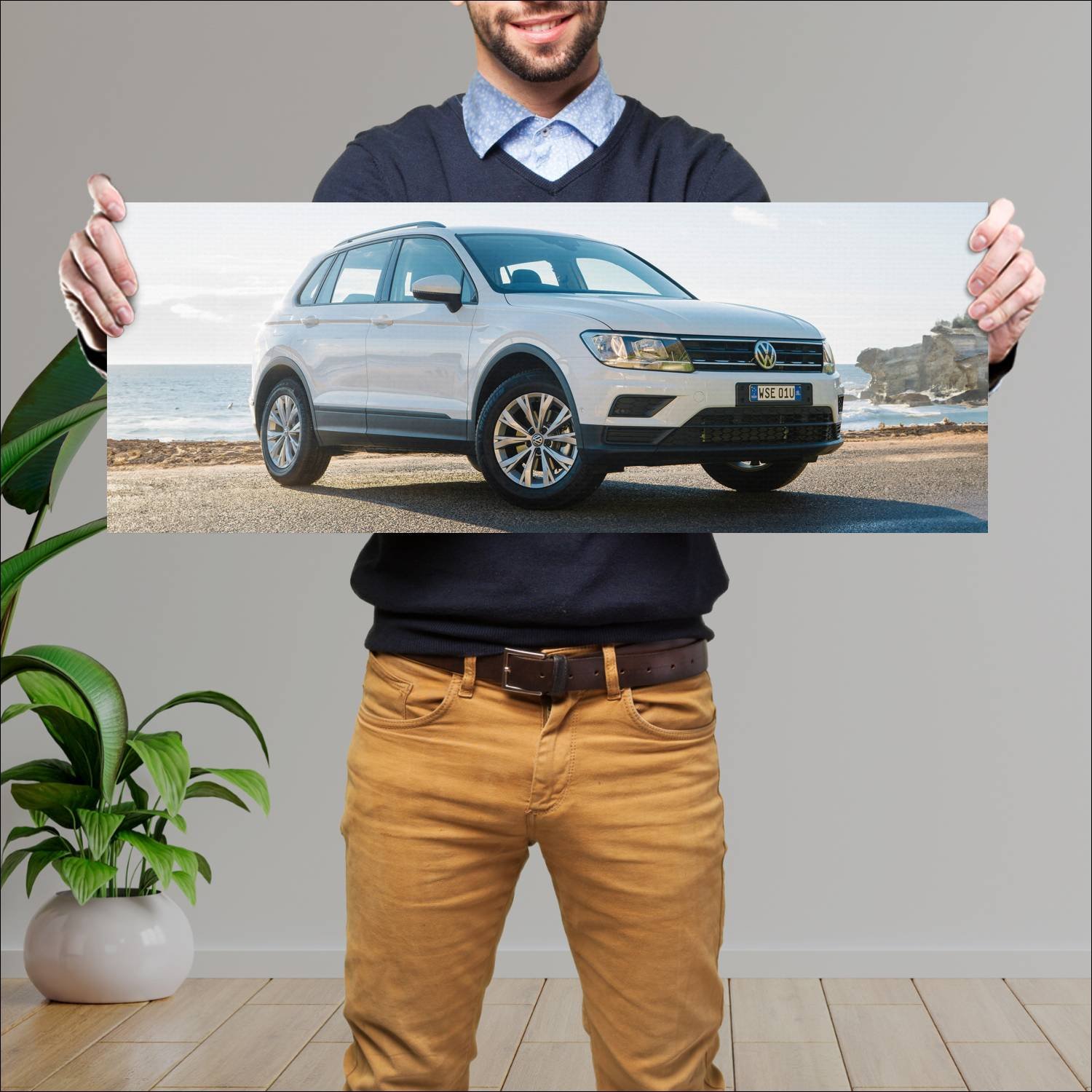Cuadro grande 30x80cm 2016 volkswagen tiguan au 57 383 Volkswagen