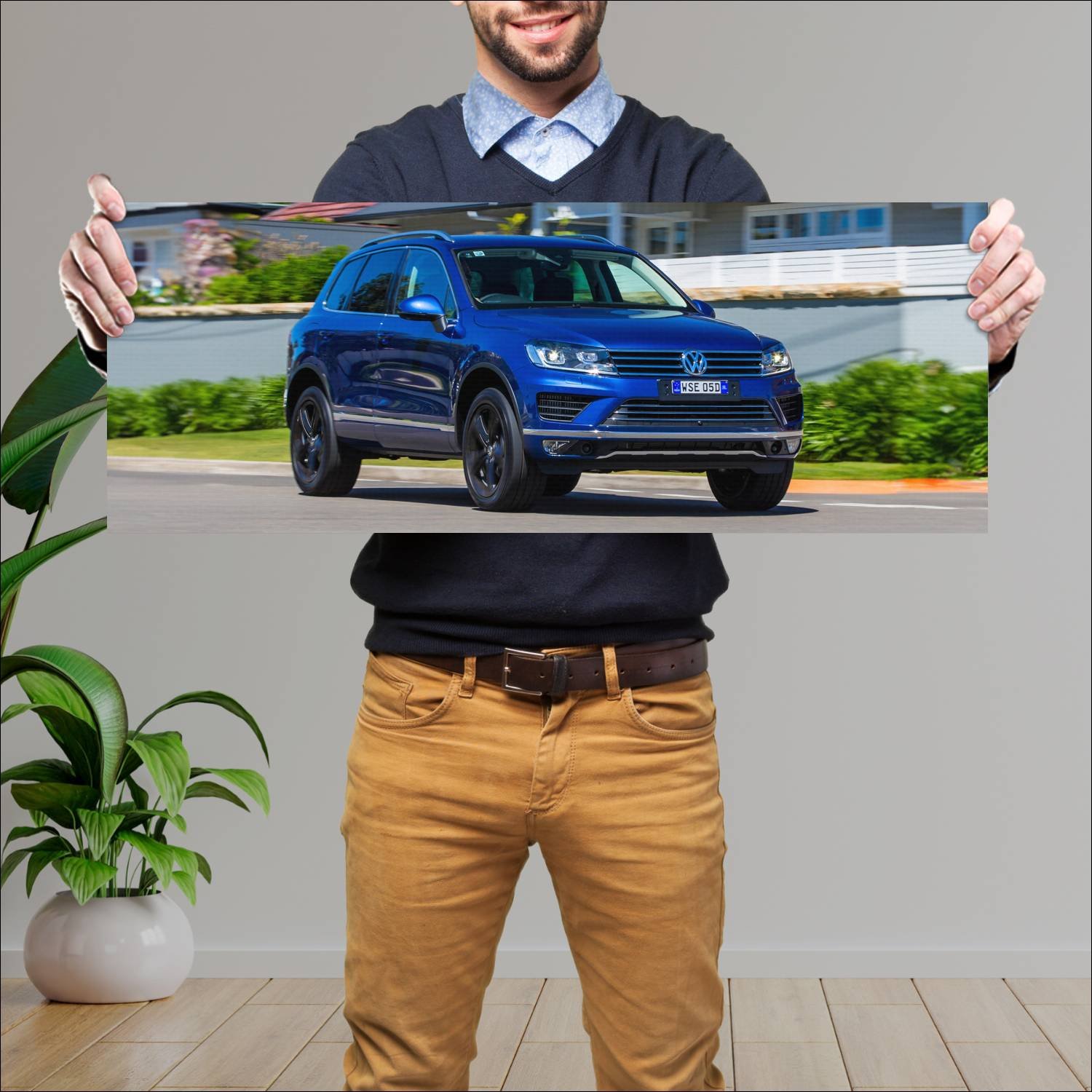 Cuadro grande 30x80cm 2016 volkswagen touareg wolf 400 Volkswagen