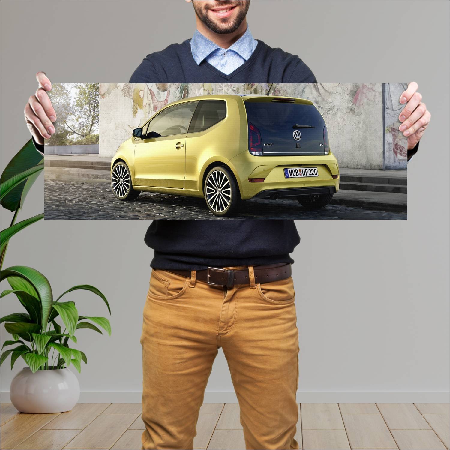 Cuadro grande 30x80cm 2016 volkswagen up 3 door 39 406 Volkswagen