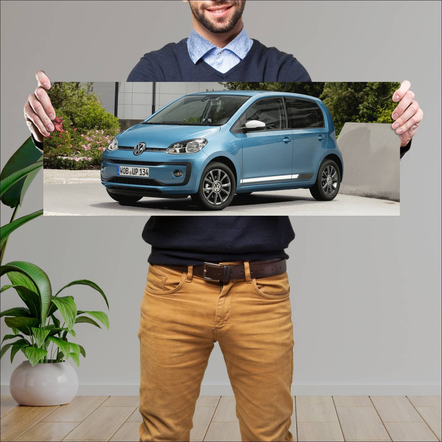 Cuadro grande 30x80cm 2016 volkswagen up 5 door 50 410 Volkswagen