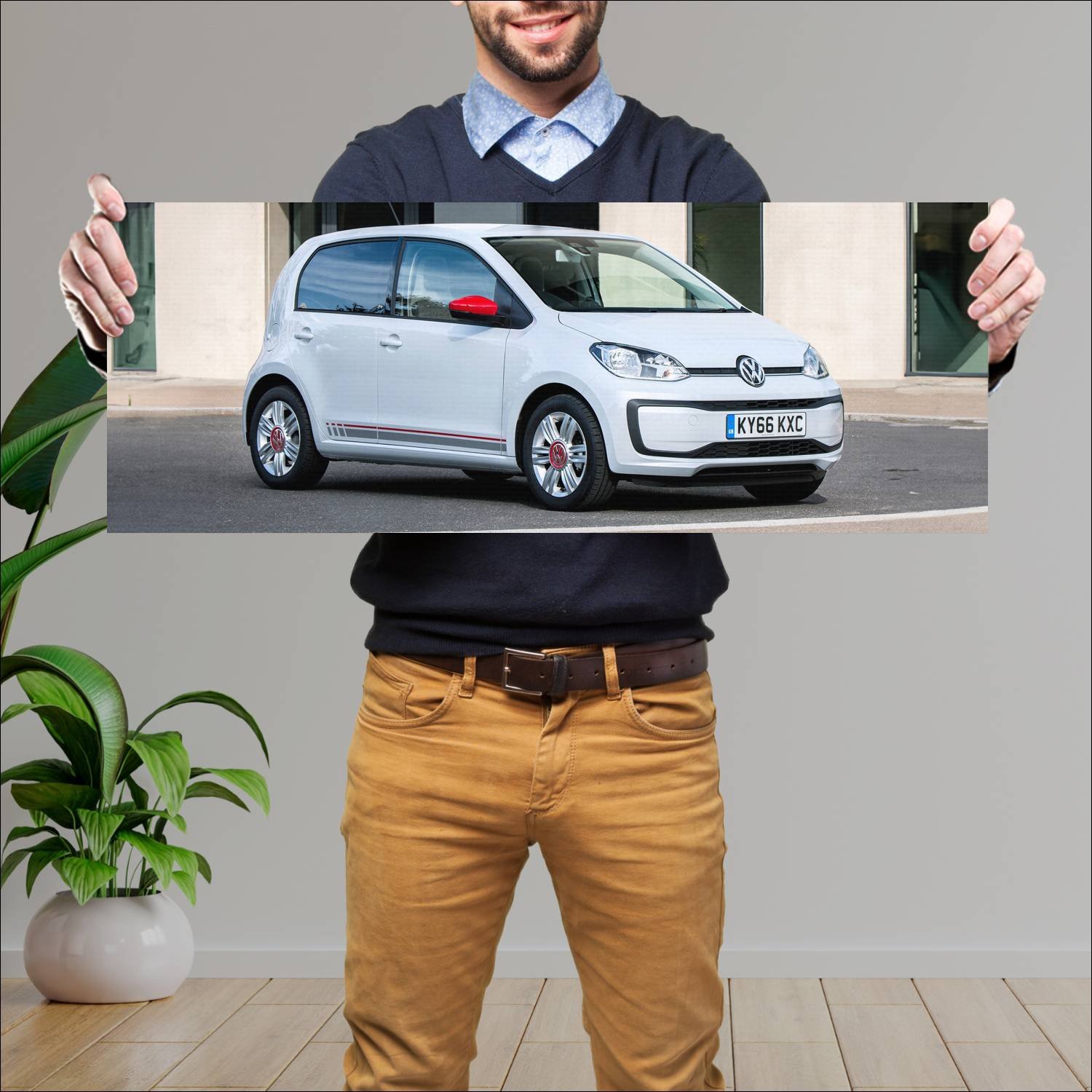 Cuadro grande 30x80cm 2016 volkswagen up beats 5 d 414 Volkswagen