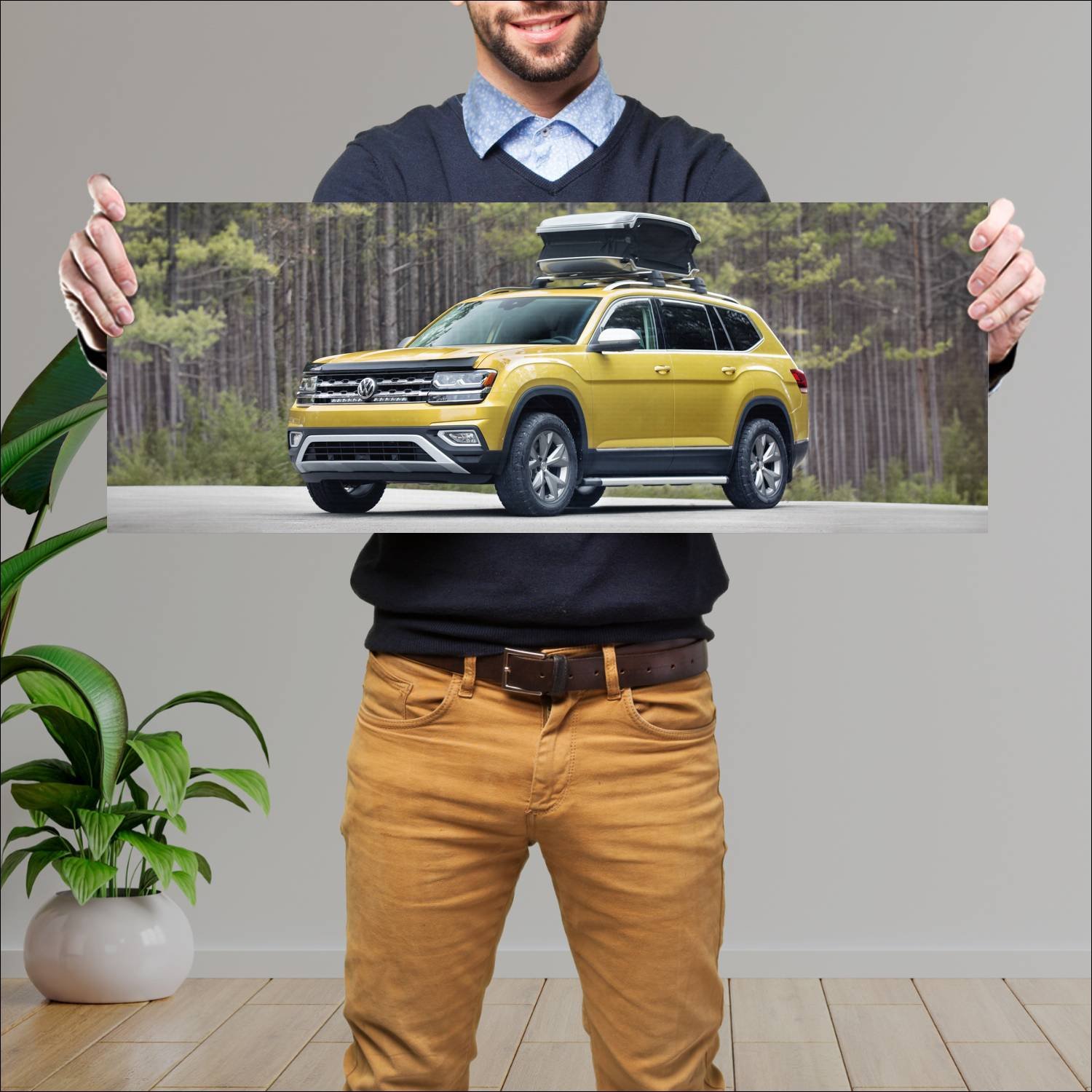 Cuadro grande 30x80cm 2017 volkswagen atlas weeken 431 Volkswagen