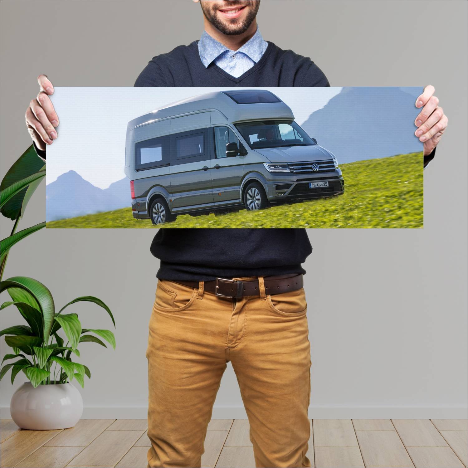 Cuadro grande 30x80cm 2017 volkswagen california x 437 Volkswagen