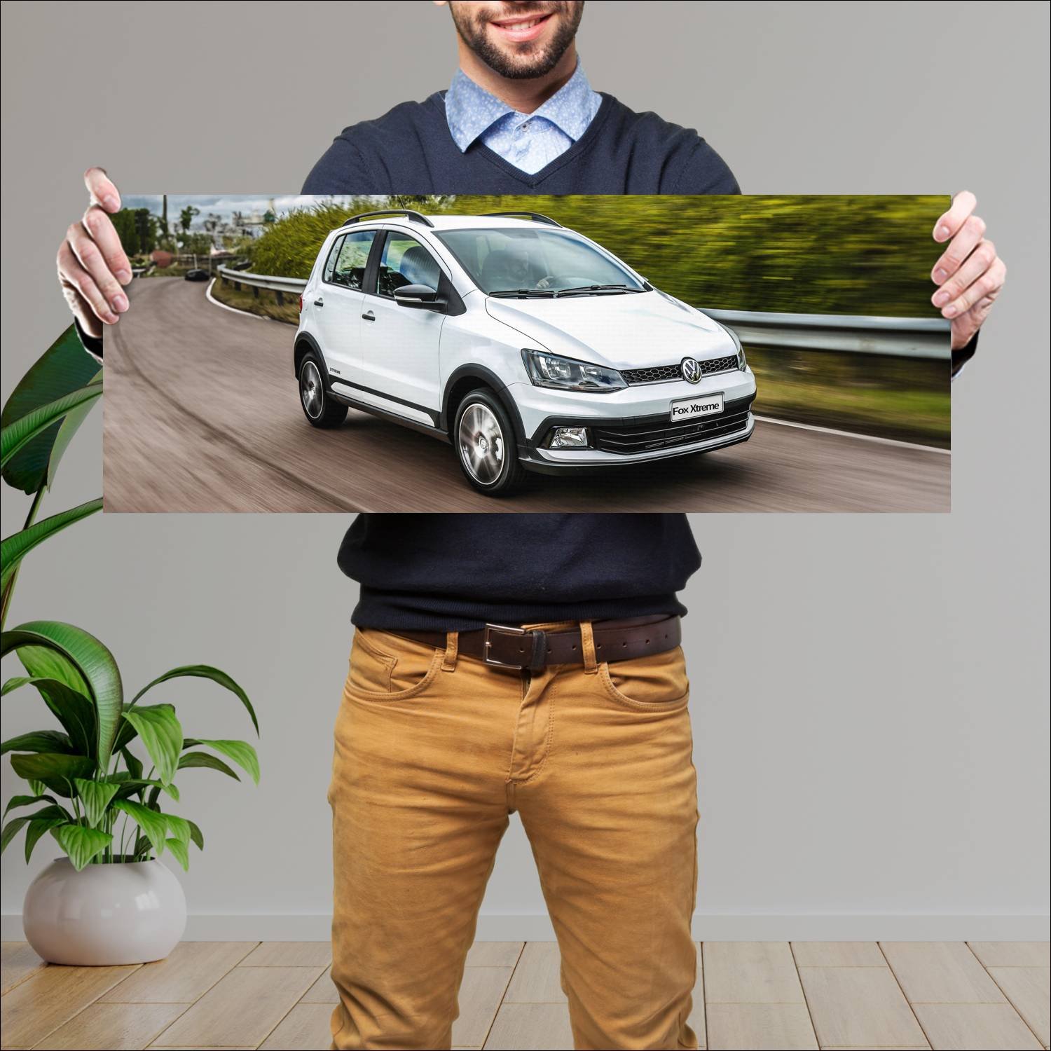 Cuadro grande 30x80cm 2017 volkswagen fox xtreme 5 443 Volkswagen