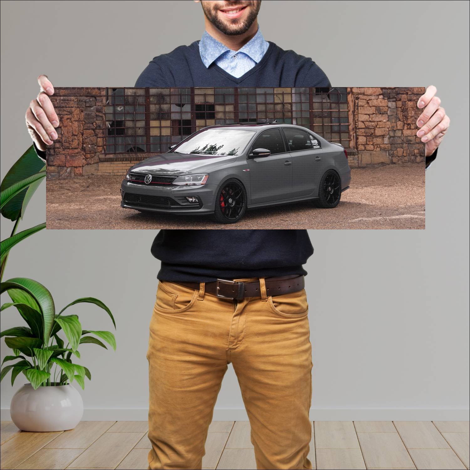 Cuadro grande 30x80cm 2017 volkswagen jetta gli na 495 Volkswagen