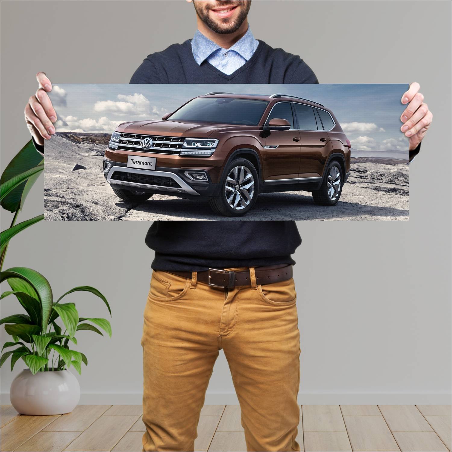 Cuadro grande 30x80cm 2017 volkswagen teramont 647 517 Volkswagen