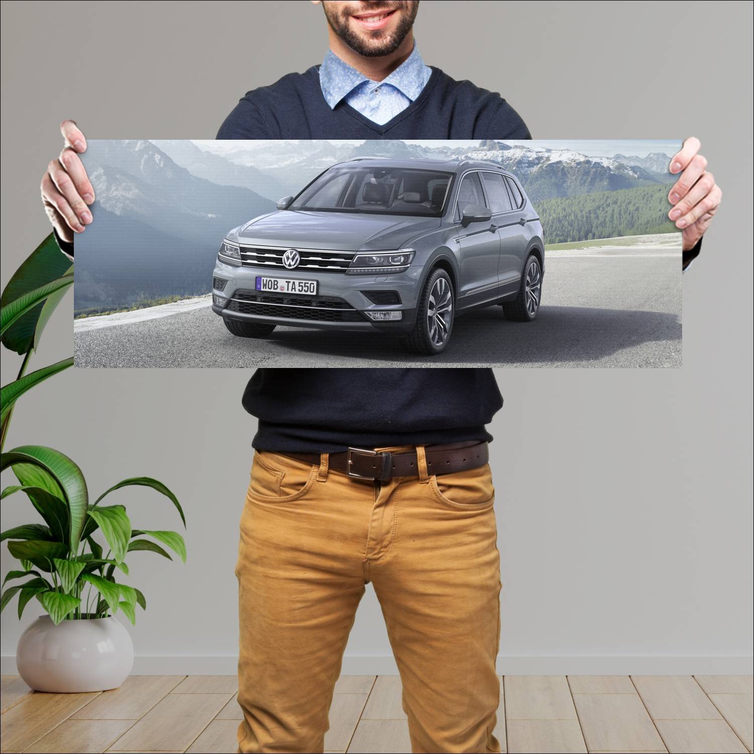 Cuadro grande 30x80cm 2017 volkswagen tiguan allsp 518 Volkswagen