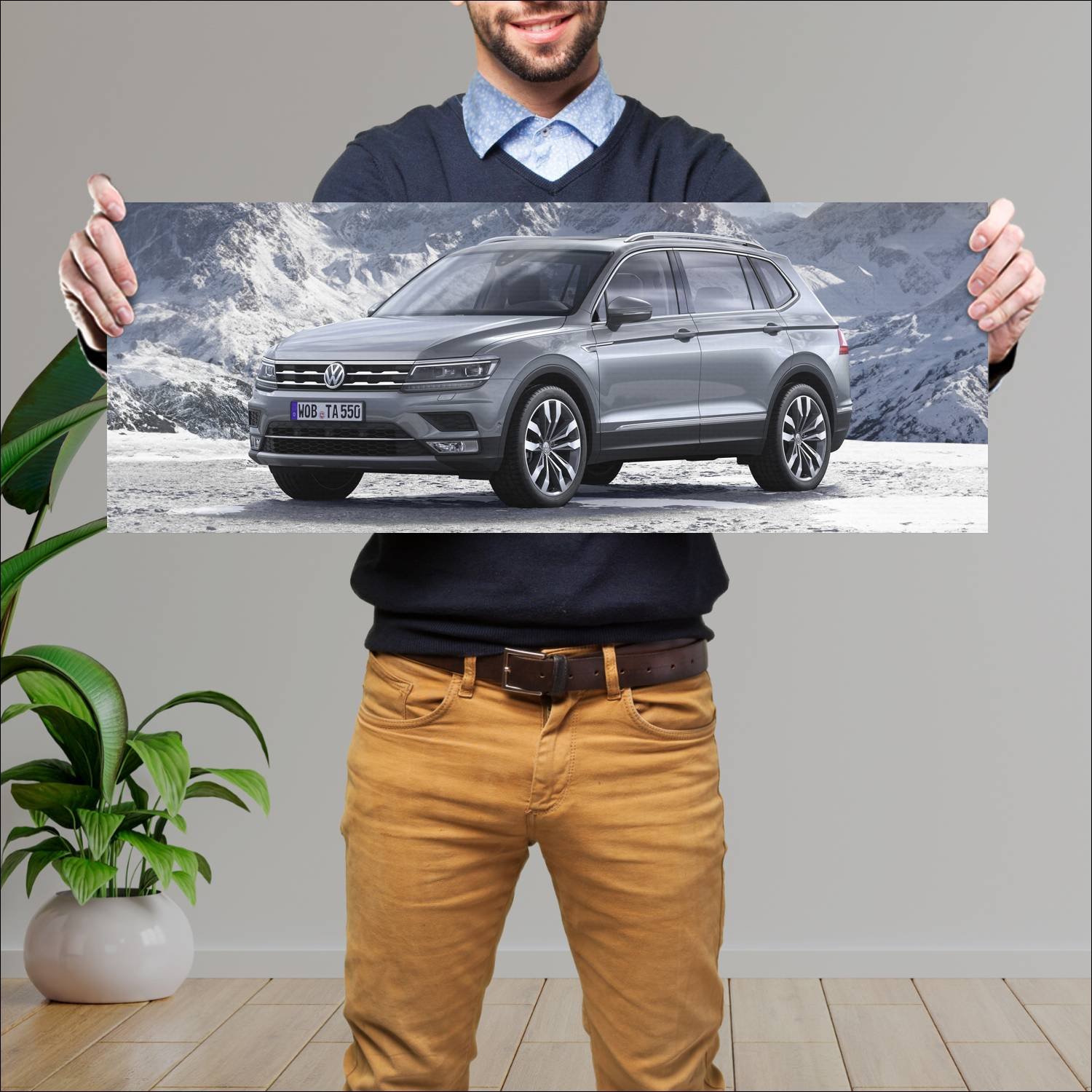 Cuadro grande 30x80cm 2017 volkswagen tiguan allsp 519 Volkswagen