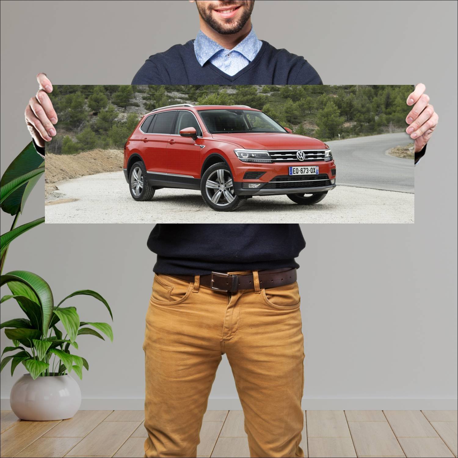 Cuadro grande 30x80cm 2017 volkswagen tiguan allsp 520 Volkswagen