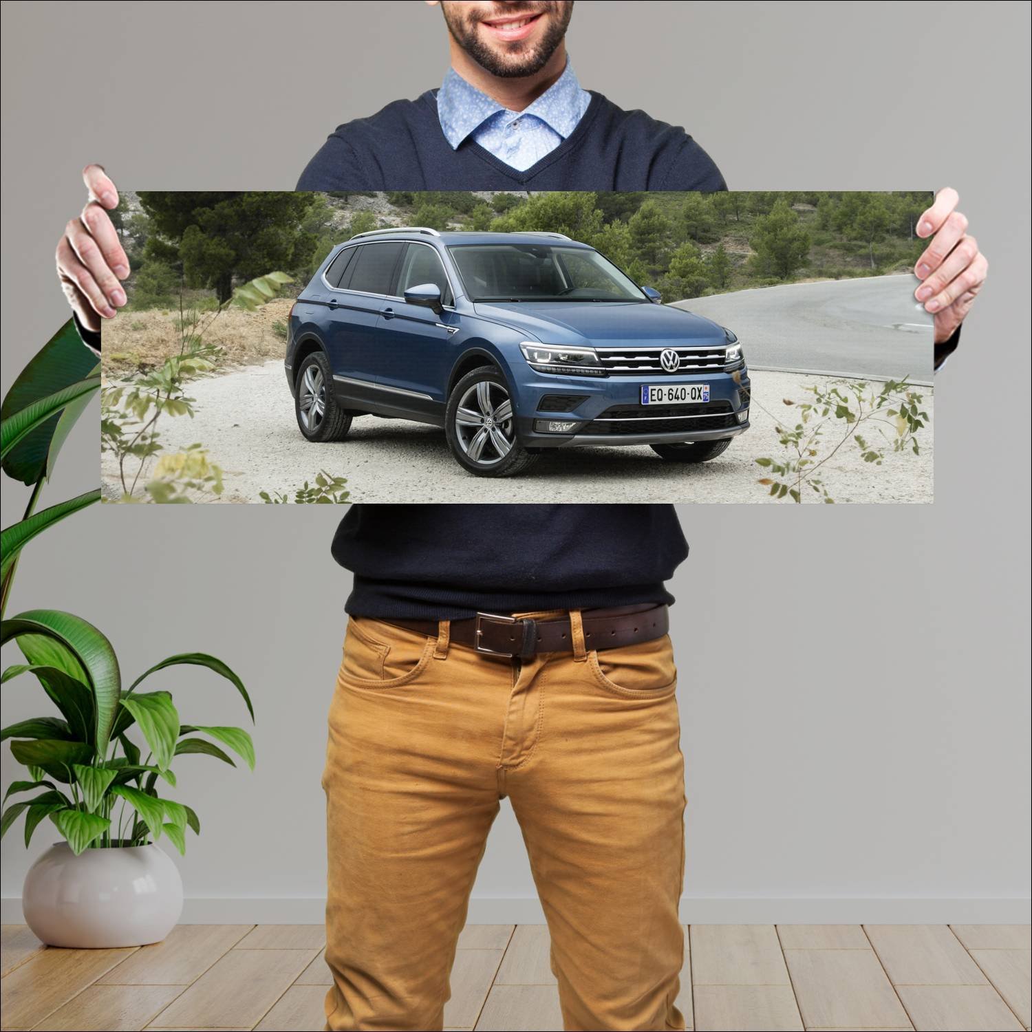 Cuadro grande 30x80cm 2017 volkswagen tiguan allsp 522 Volkswagen