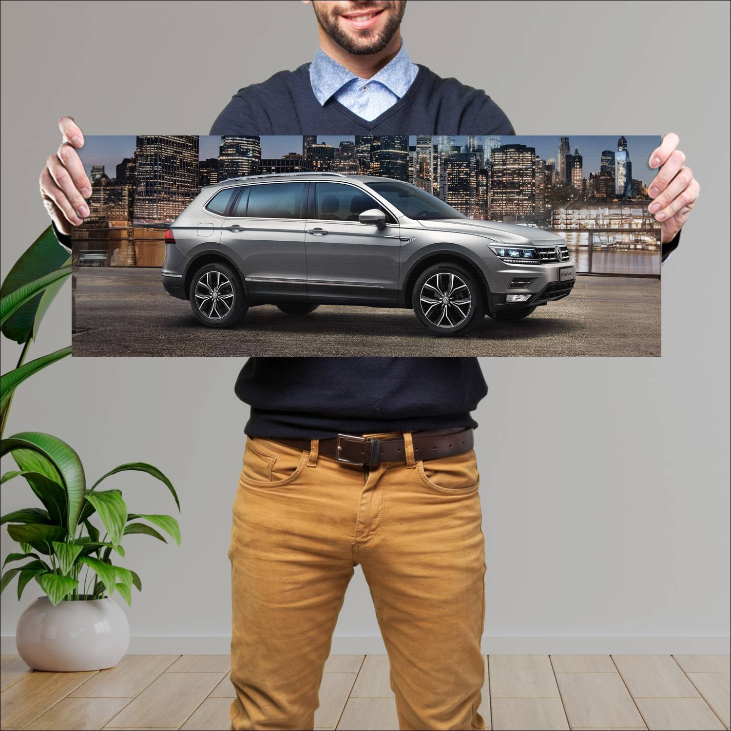 Cuadro grande 30x80cm 2017 volkswagen tiguan l cn 525 Volkswagen
