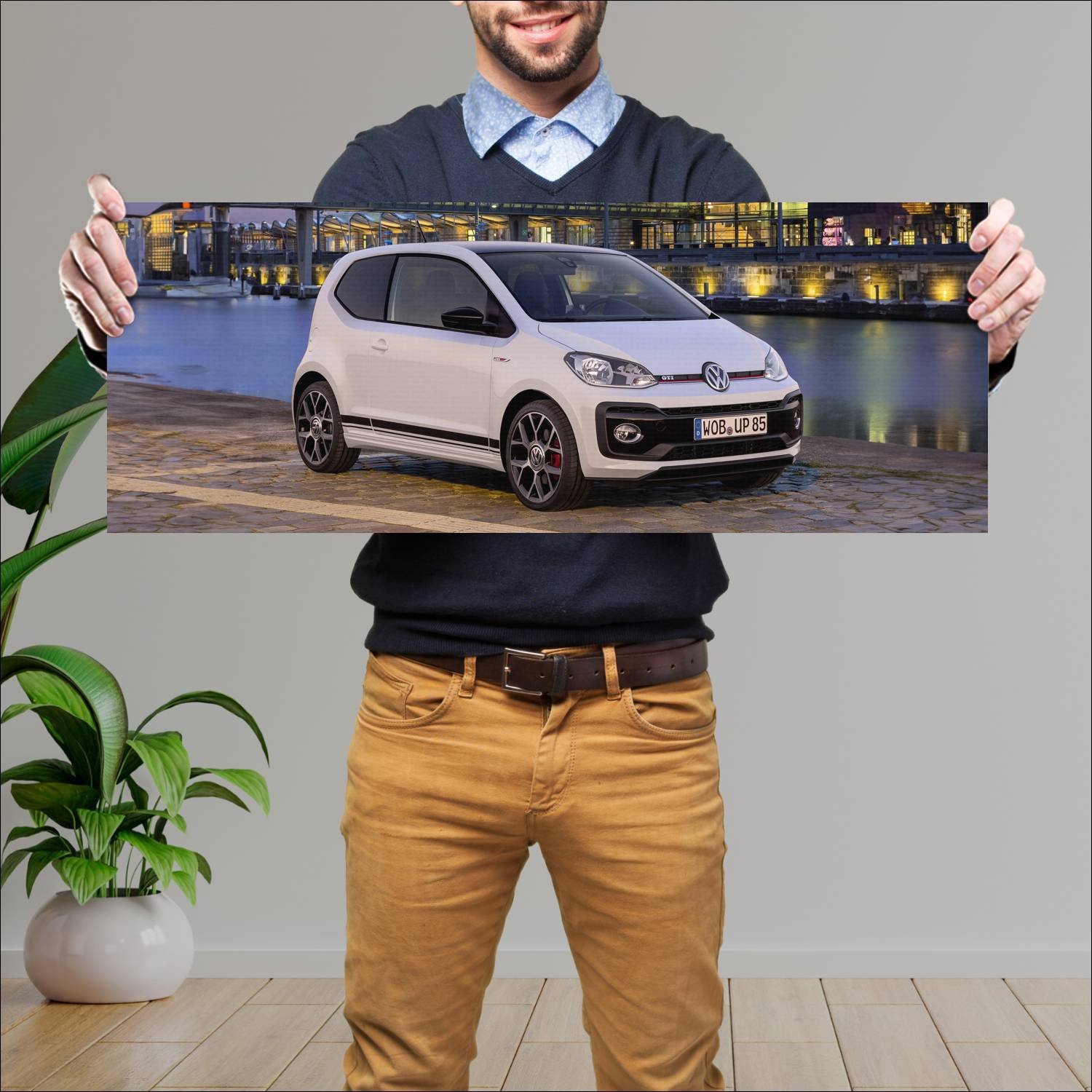 Cuadro grande 30x80cm 2017 volkswagen up gti conce 533 Volkswagen