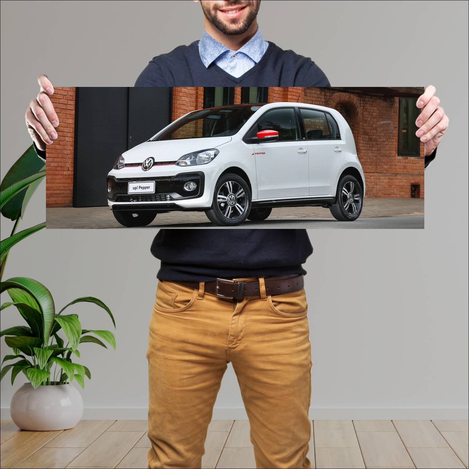 Cuadro grande 30x80cm 2017 volkswagen up pepper 5 534 Volkswagen