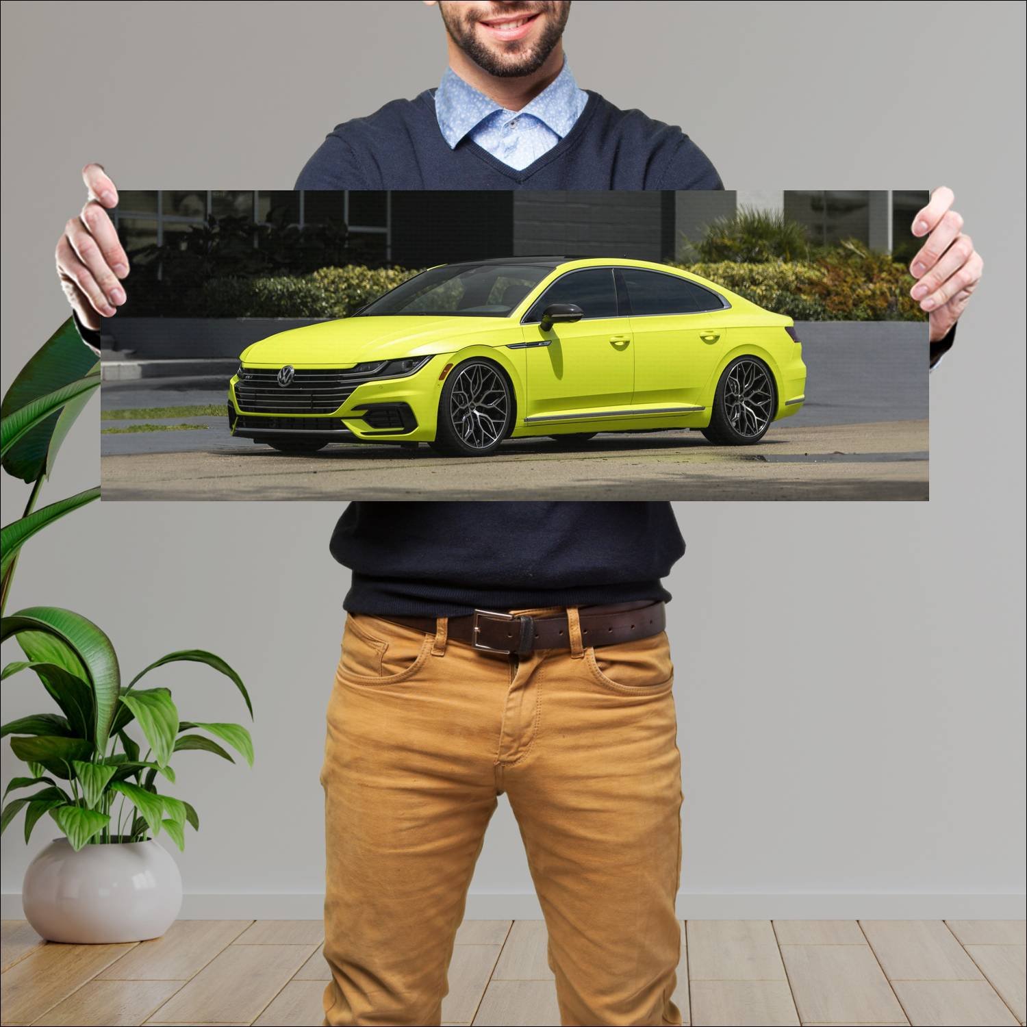 Cuadro grande 30x80cm 2018 volkswagen arteon r lin 536 Volkswagen