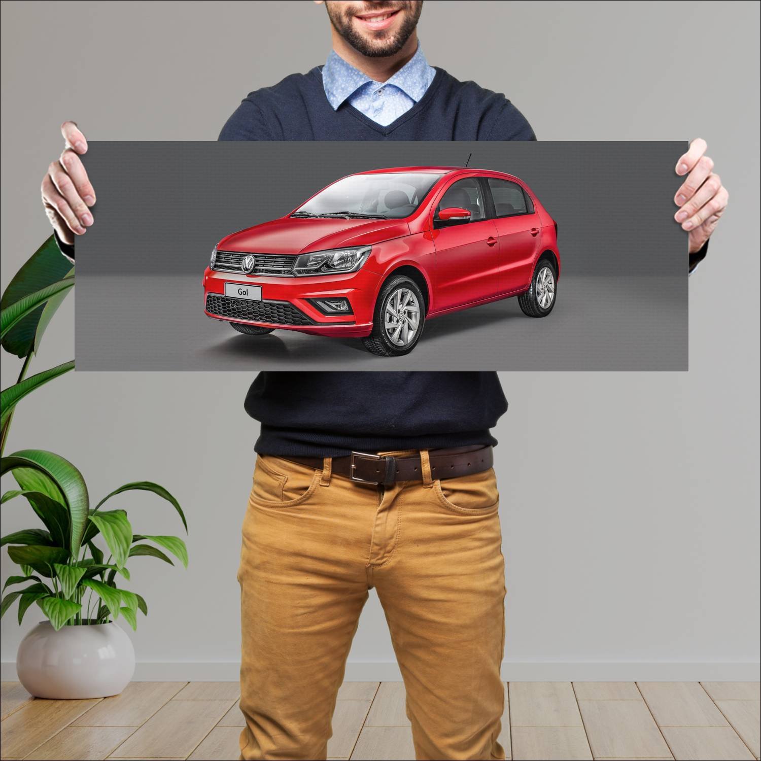 Cuadro grande 30x80cm 2018 volkswagen gol 5 door 8 546 Volkswagen