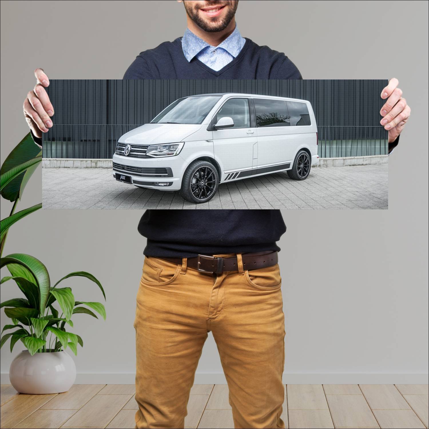Cuadro grande 30x80cm 2018 volkswagen multivan by 581 Volkswagen