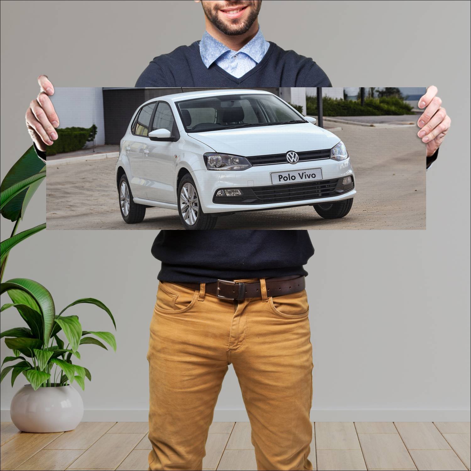 Cuadro grande 30x80cm 2018 volkswagen polo vivo 5 599 Volkswagen