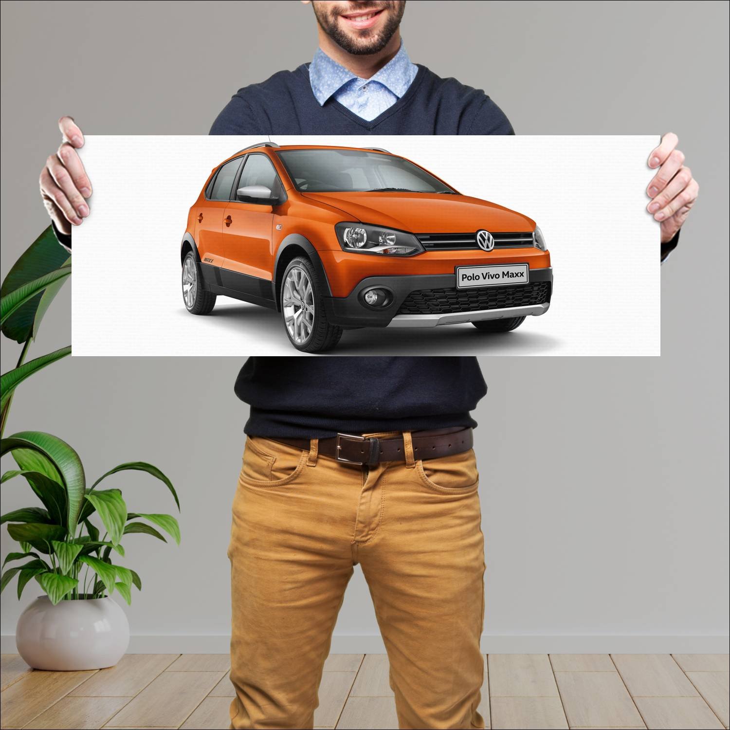 Cuadro grande 30x80cm 2018 volkswagen polo vivo ma 600 Volkswagen