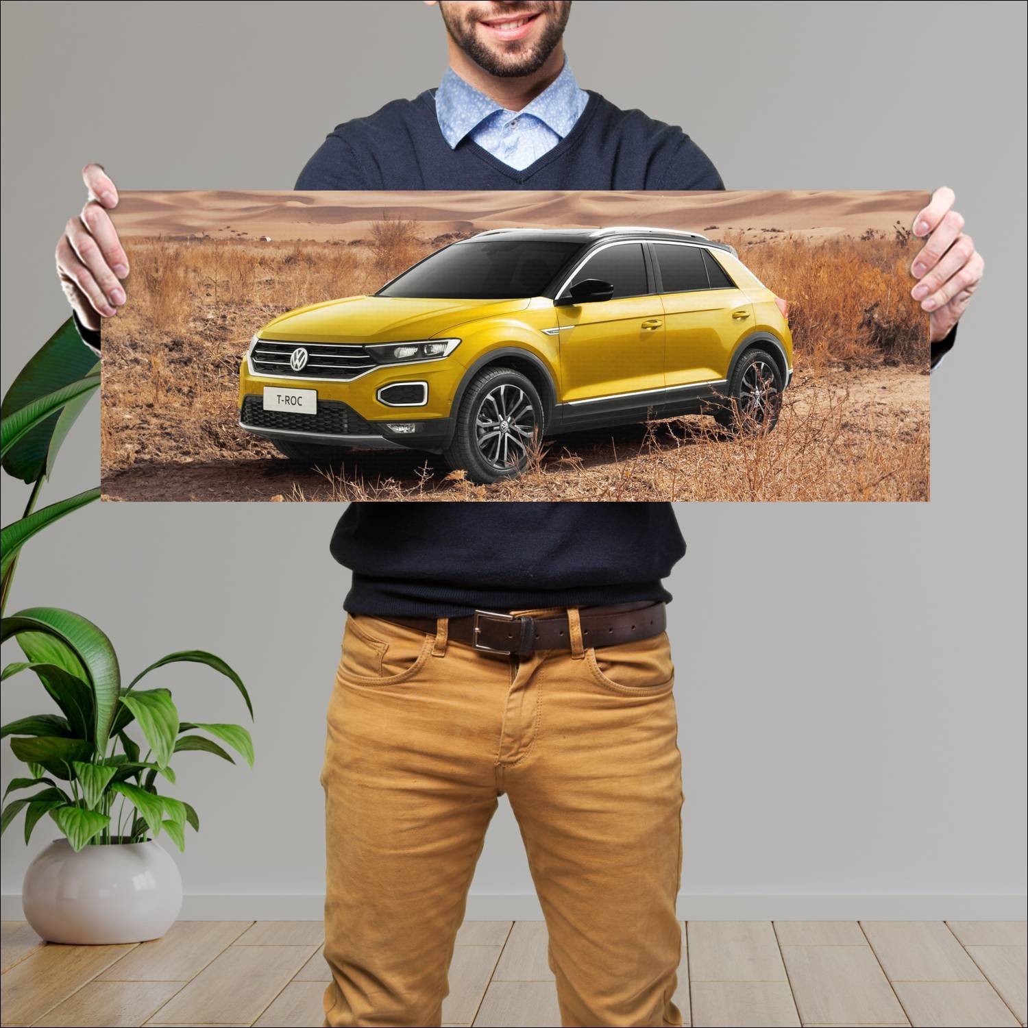 Cuadro grande 30x80cm 2018 volkswagen t roc cn 776 602 Volkswagen