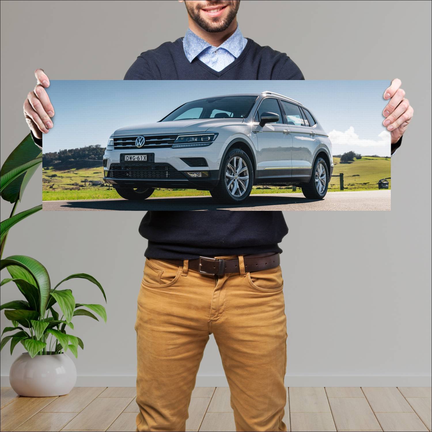 Cuadro grande 30x80cm 2018 volkswagen tiguan allsp 608 Volkswagen