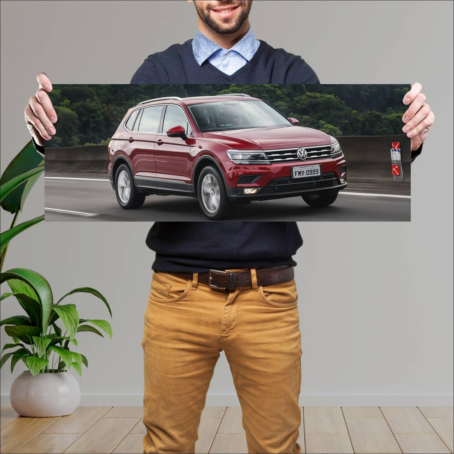 Cuadro grande 30x80cm 2018 volkswagen tiguan allsp 609 Volkswagen