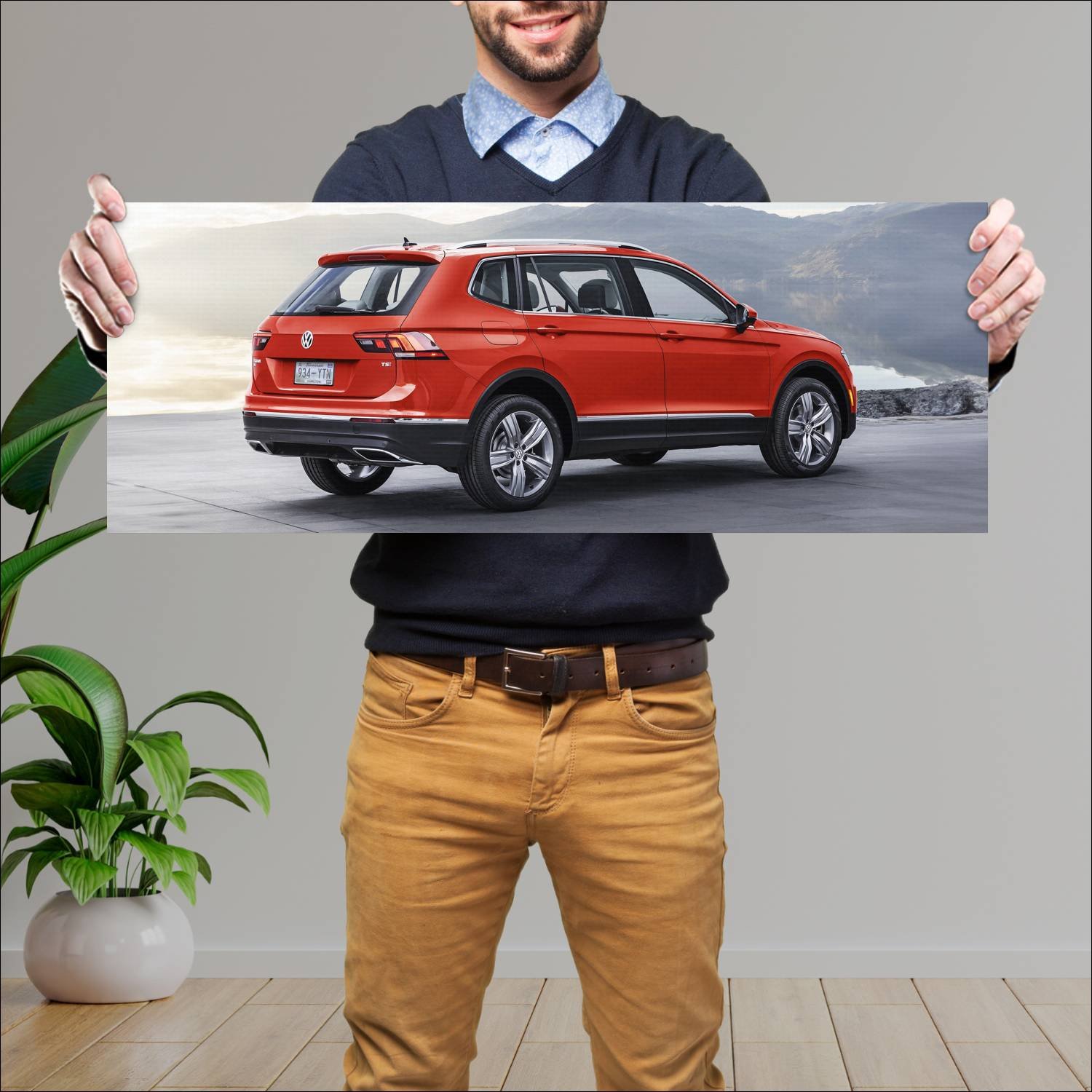 Cuadro grande 30x80cm 2018 volkswagen tiguan us 61 618 Volkswagen
