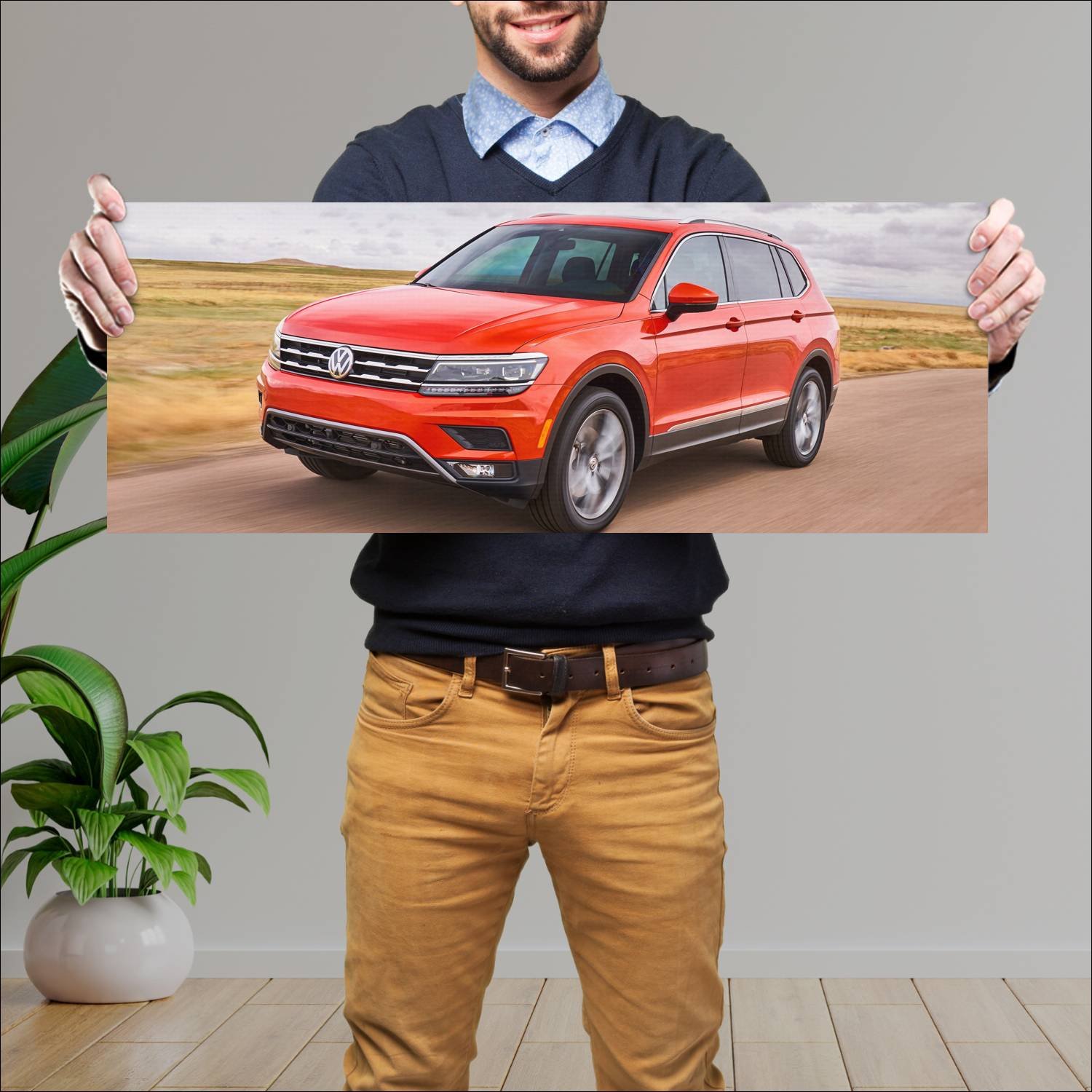 Cuadro grande 30x80cm 2018 volkswagen tiguan us 66 619 Volkswagen