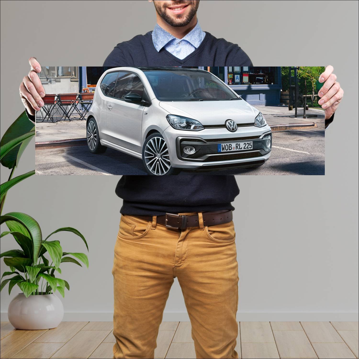 Cuadro grande 30x80cm 2018 volkswagen up r line 3 628 Volkswagen