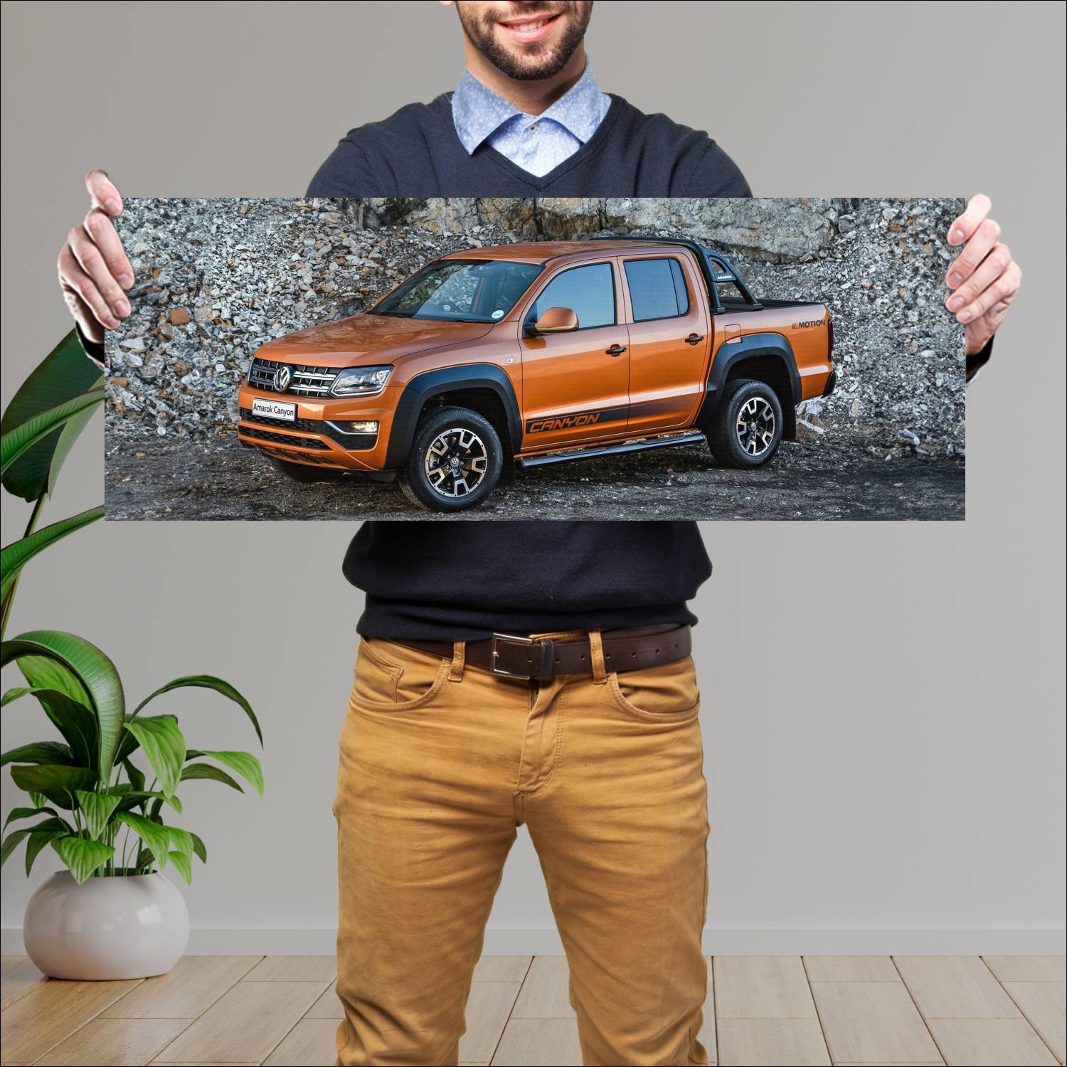 Cuadro grande 30x80cm 2019 volkswagen amarok canyo 633 Volkswagen