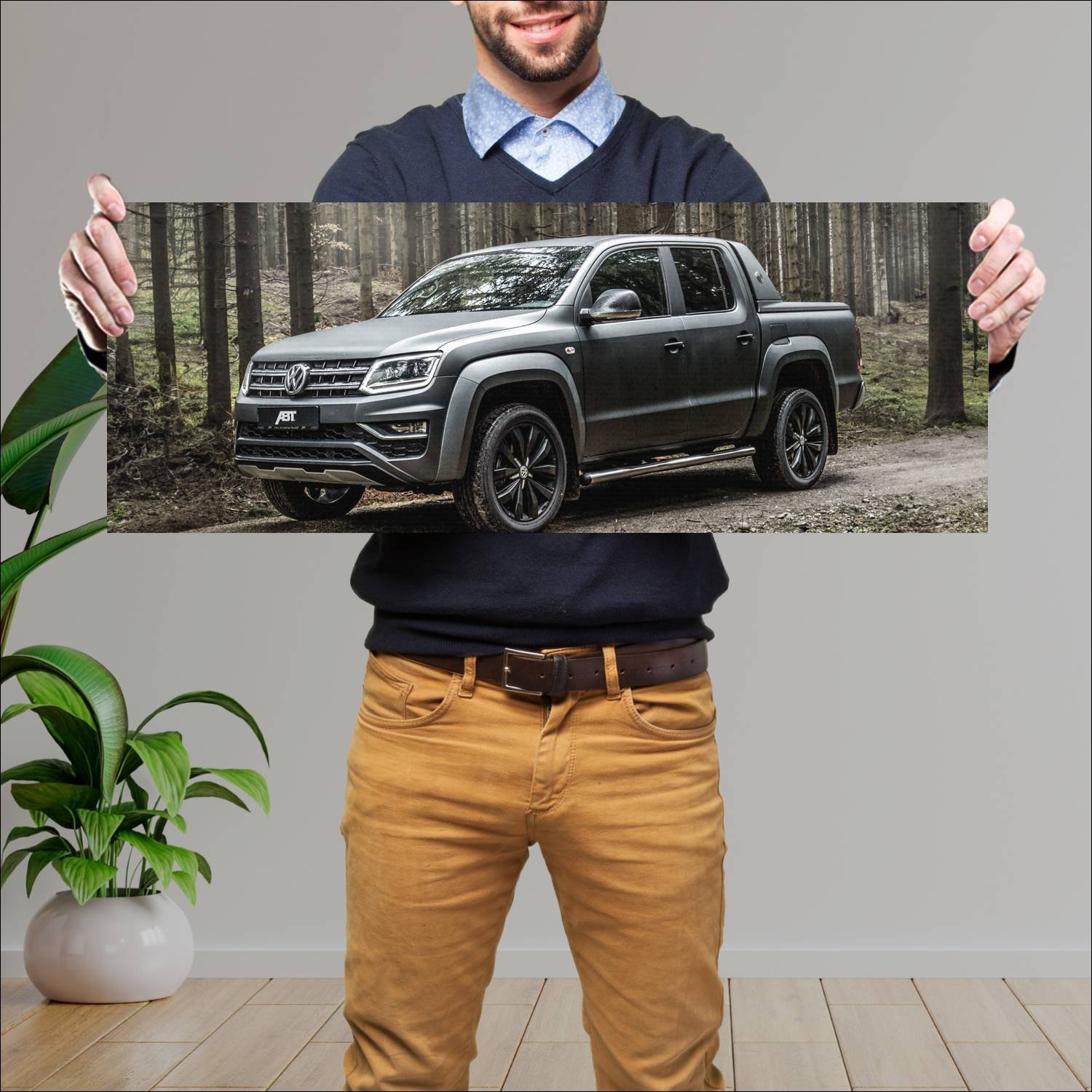Cuadro grande 30x80cm 2019 volkswagen amarok doubl 635 Volkswagen