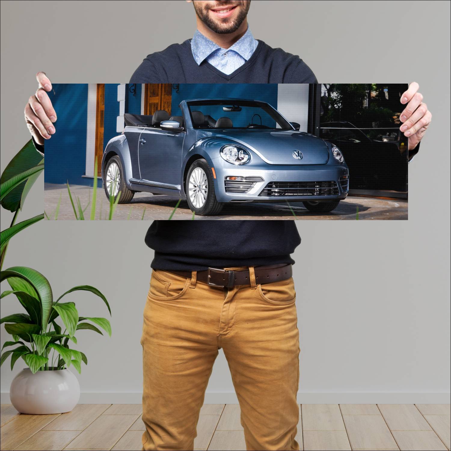 Cuadro grande 30x80cm 2019 volkswagen beetle conve 639 Volkswagen