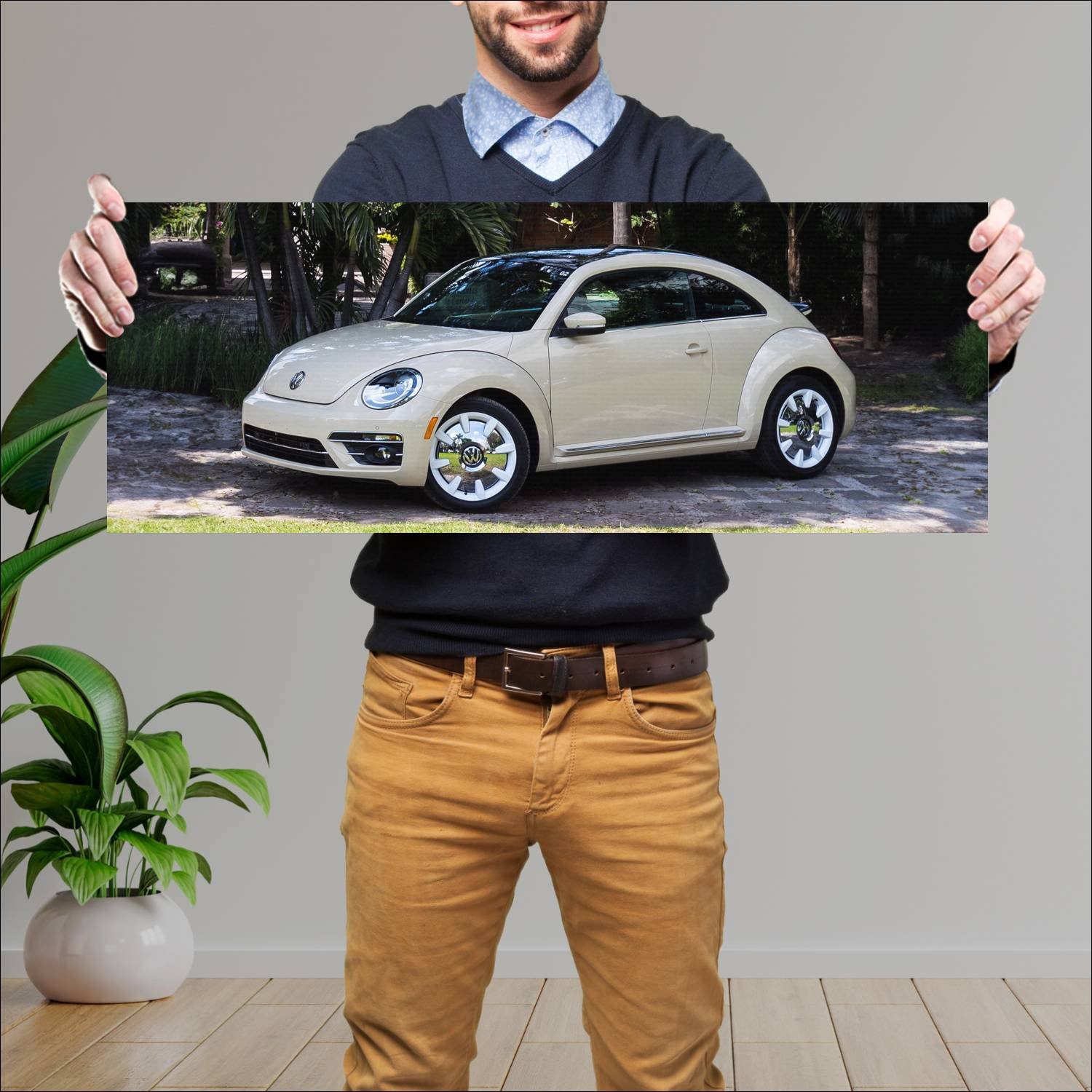 Cuadro grande 30x80cm 2019 volkswagen beetle final 641 Volkswagen