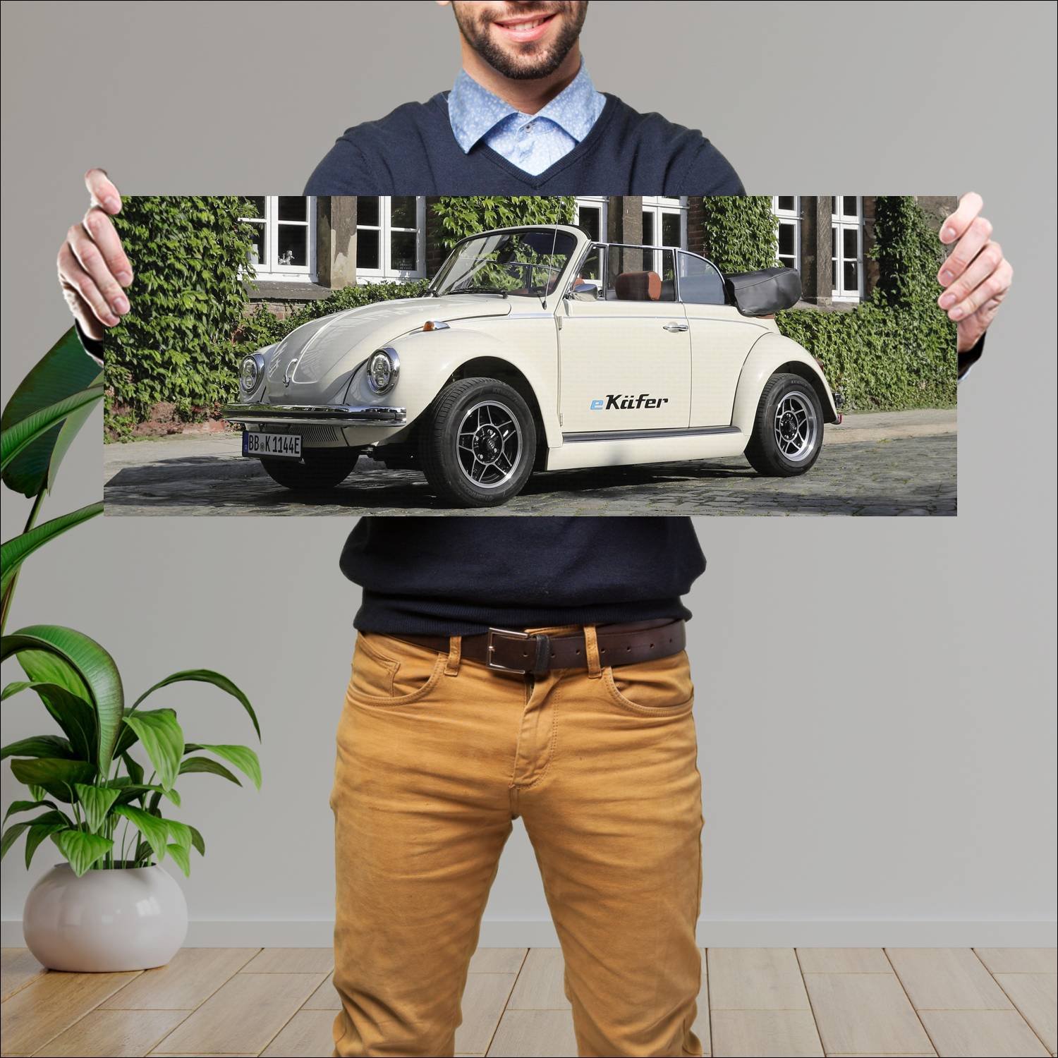 Cuadro grande 30x80cm 2019 volkswagen e kafer prot 645 Volkswagen