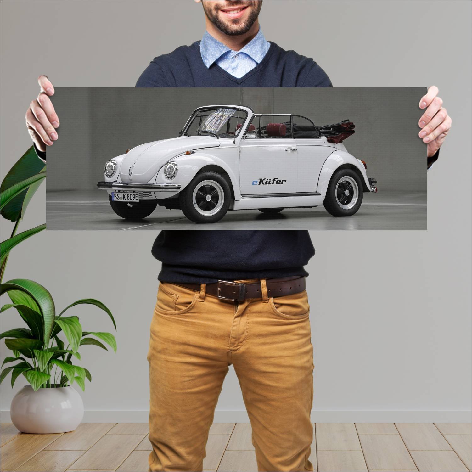 Cuadro grande 30x80cm 2019 volkswagen e kafer prot 646 Volkswagen