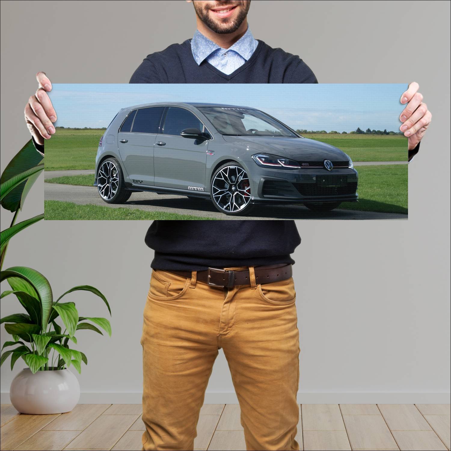 Cuadro grande 30x80cm 2019 volkswagen golf gti tcr 660 Volkswagen