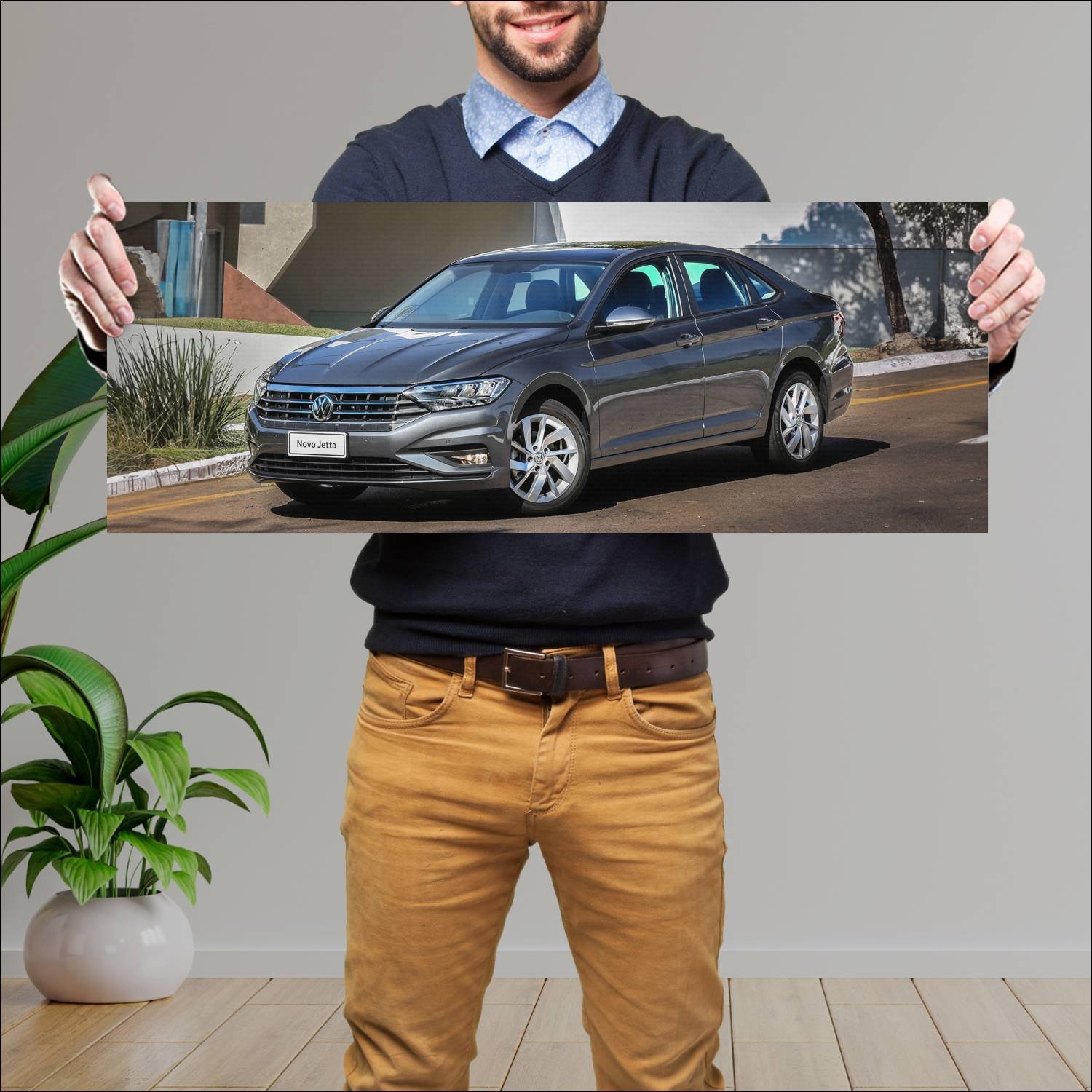 Cuadro grande 30x80cm 2019 volkswagen jetta br 803 668 Volkswagen