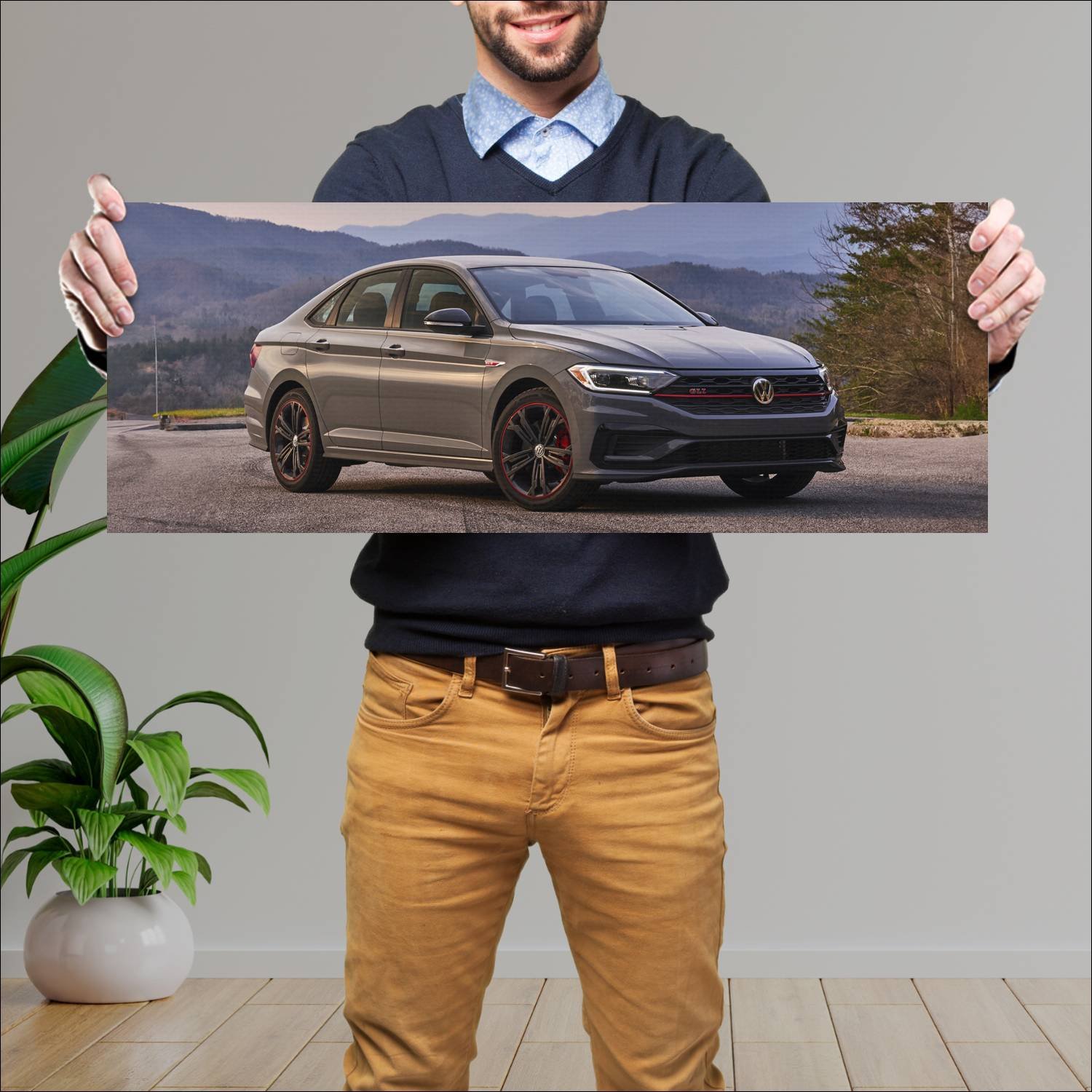 Cuadro grande 30x80cm 2019 volkswagen jetta gli 35 669 Volkswagen