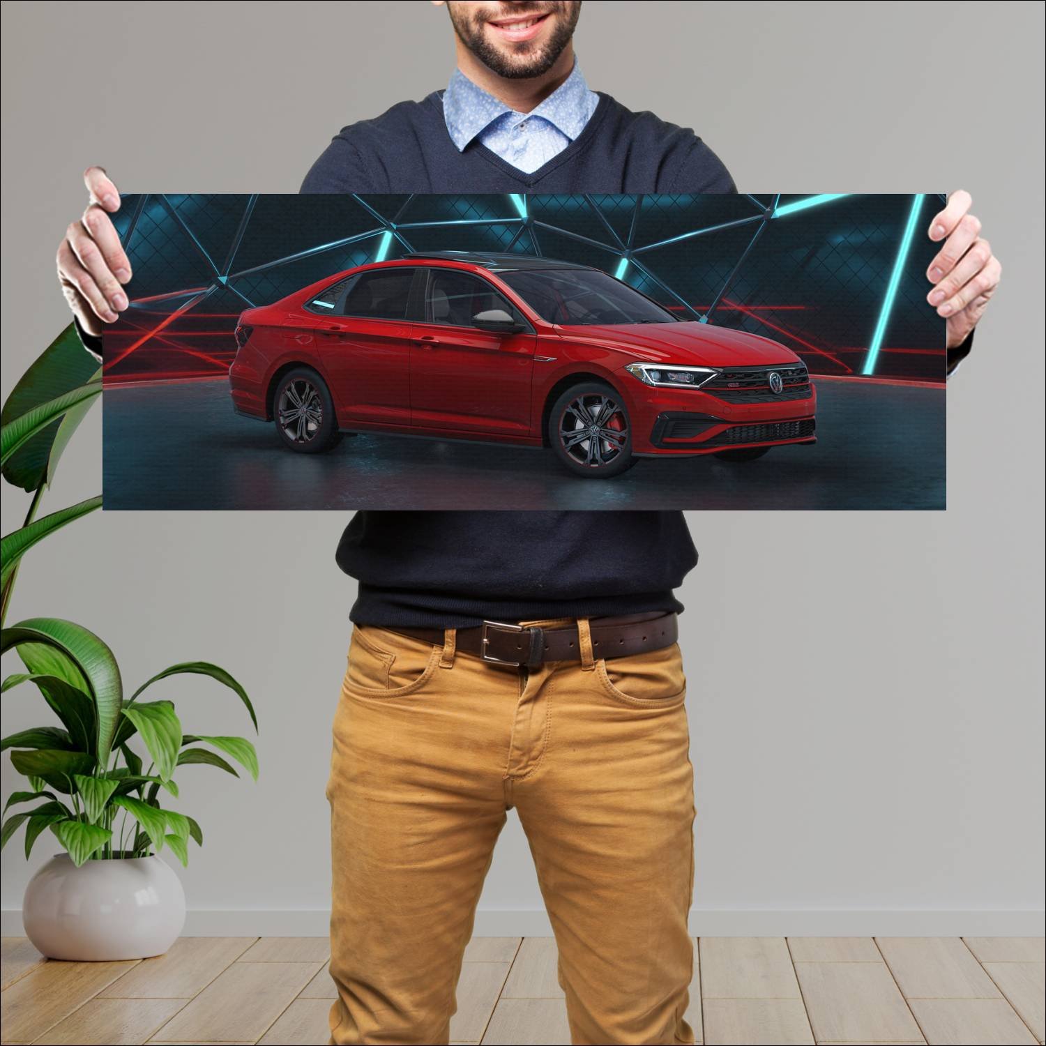 Cuadro grande 30x80cm 2019 volkswagen jetta gli 35 670 Volkswagen