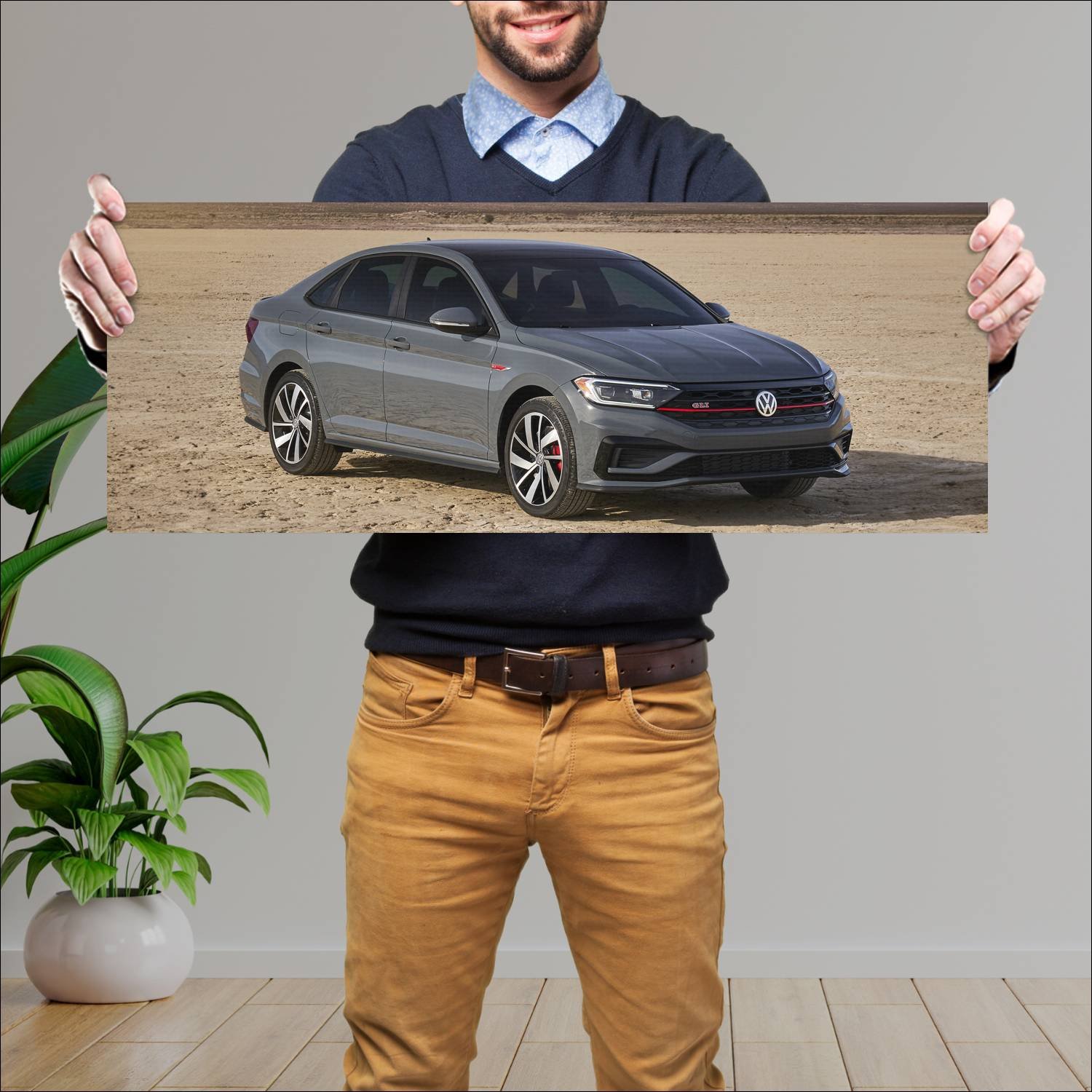 Cuadro grande 30x80cm 2019 volkswagen jetta gli 88 671 Volkswagen