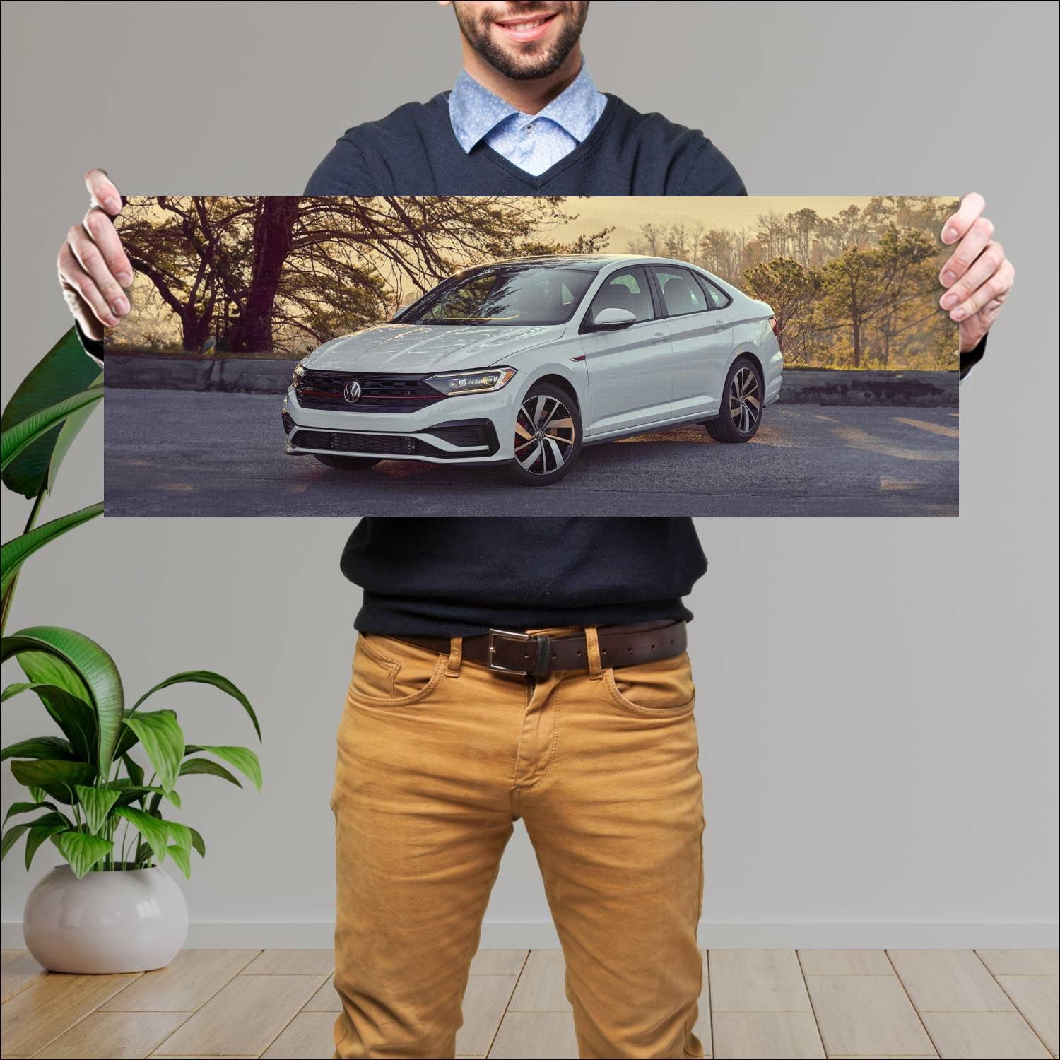 Cuadro grande 30x80cm 2019 volkswagen jetta gli 89 672 Volkswagen