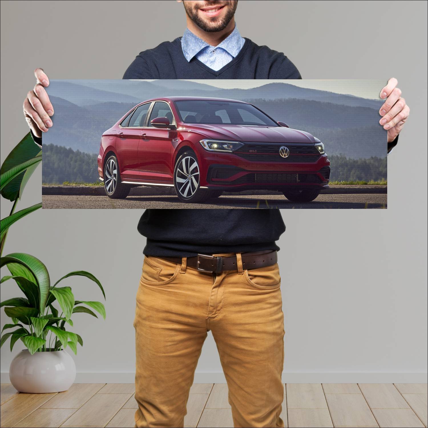 Cuadro grande 30x80cm 2019 volkswagen jetta gli 89 673 Volkswagen
