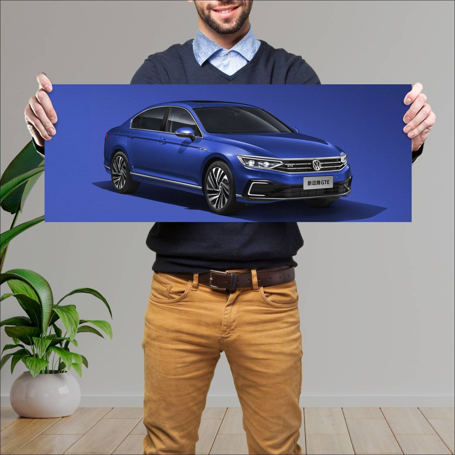 Cuadro grande 30x80cm 2019 volkswagen magotan gte 679 Volkswagen